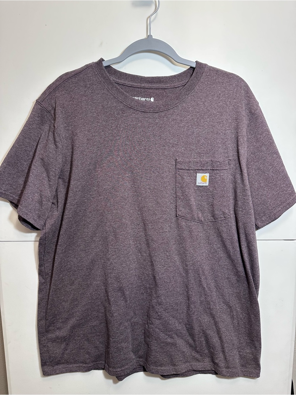 Carhartt Heather Plum Short-Sleeve Pocket Tee